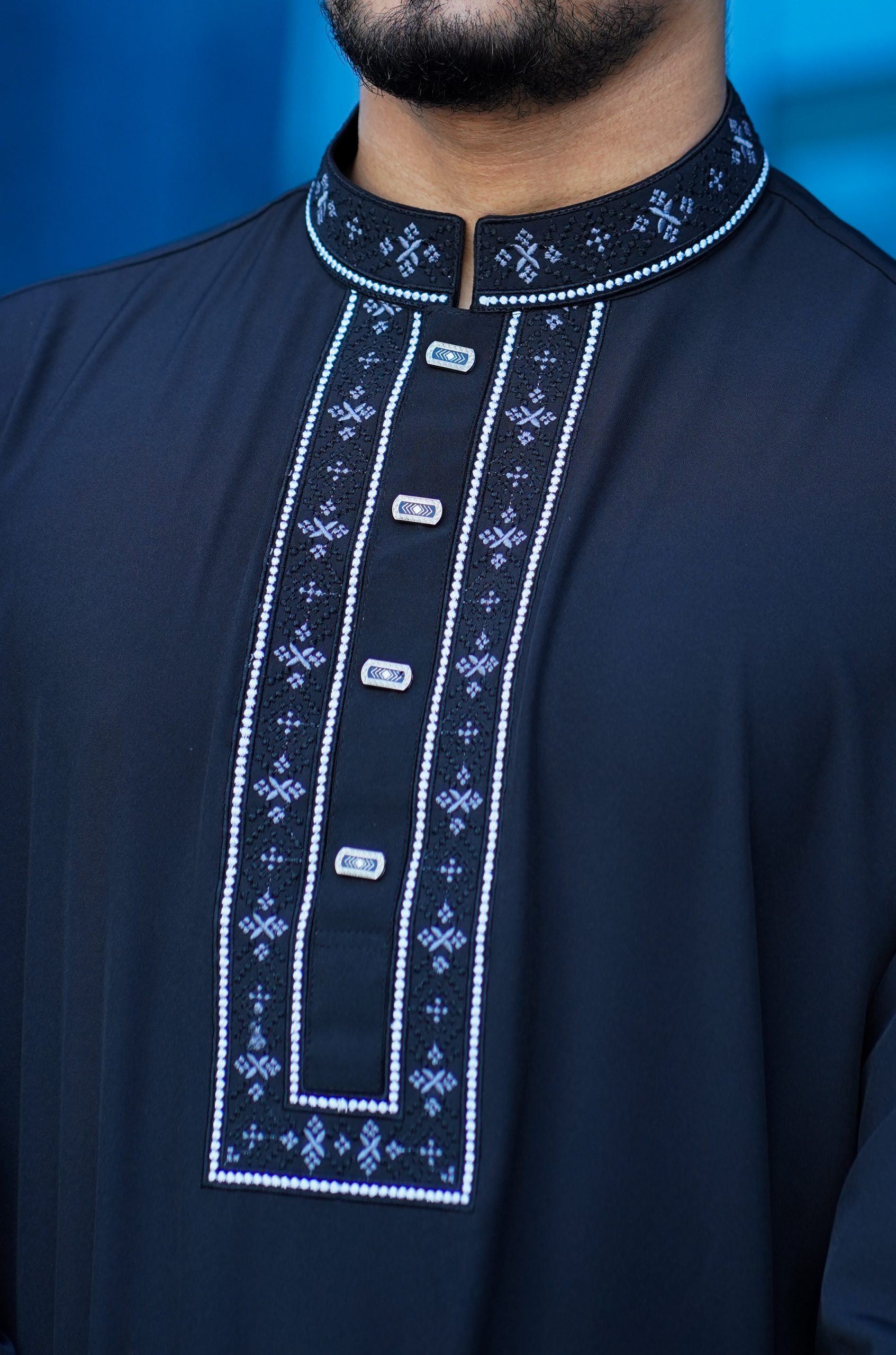 Premium Panjabi Black Embroidered – Signature Collection - Image 3
